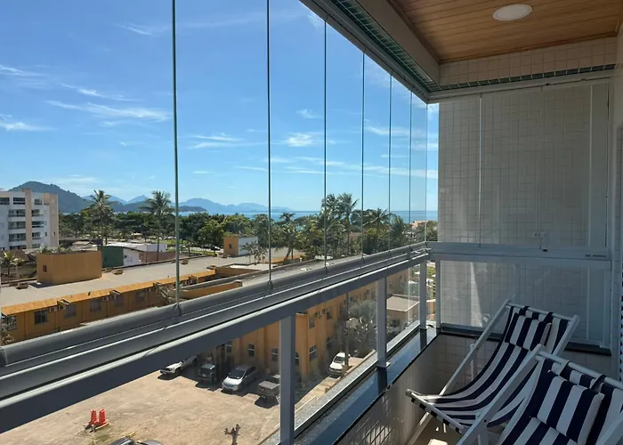 Toninhas 330M Da Praia Ar Condicionado Churrasqueira E Piscina Ubatuba